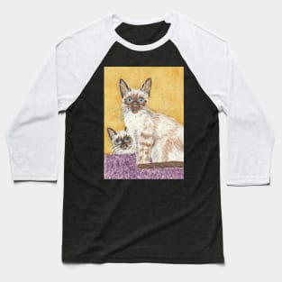 Siamese cats Baseball T-Shirt